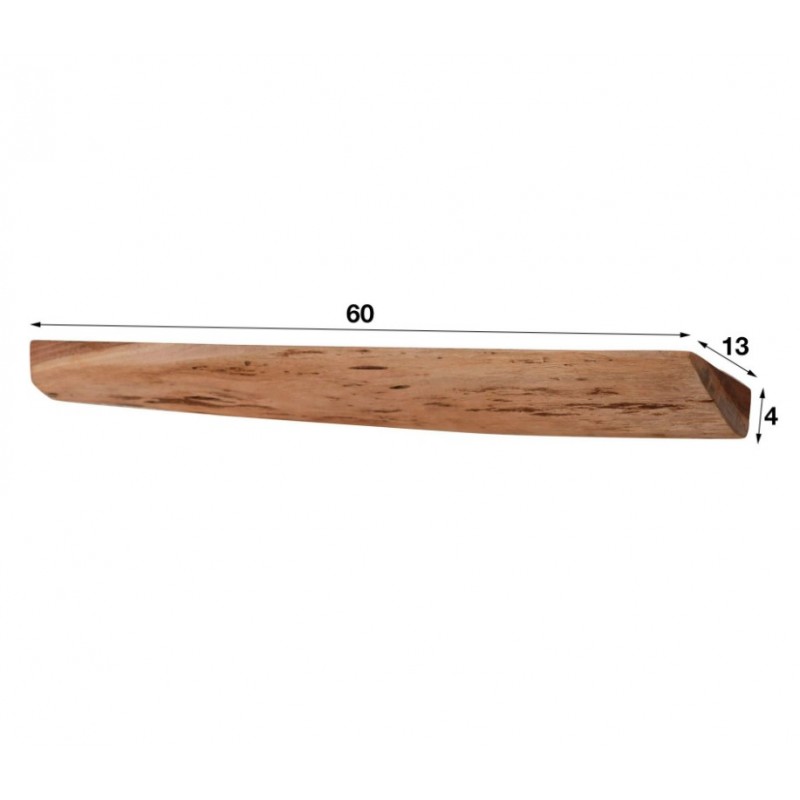 ZI Wall shelf live edge 60cm set/3